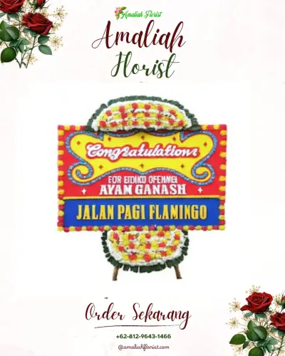 Bunga Papan Congratulation di Karyomukti